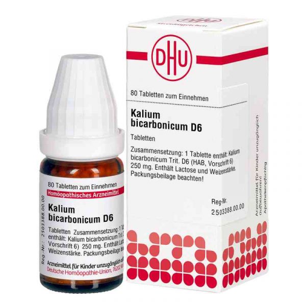 KALIUM BICARBONICUM D6 80 COMPRESSE