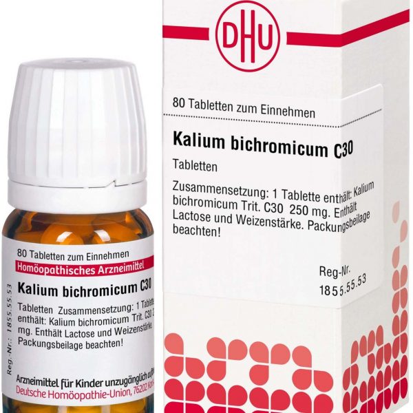 KALIUM BICHROMICUM C30 80 COMPRESSE