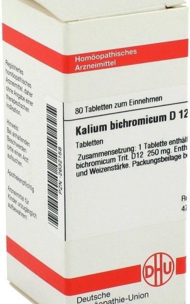 KALIUM BICHROMICUM D12 80 COMPRESSE