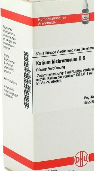 KALIUM BICHROMICUM D6 DILUIZIONE 50 ML