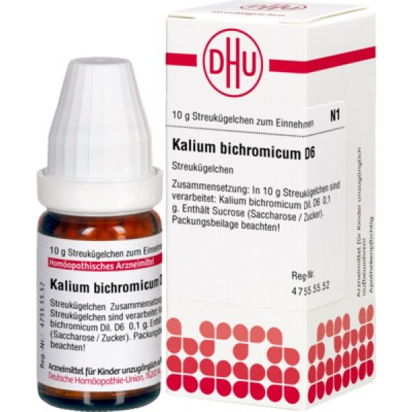KALIUM BICHROMICUM D6 GLOBULI 10 G