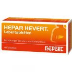 Hepar Hevert Lebertabletten   40 stk  ( Hepar Hevert compresse di fegato 40 pz )