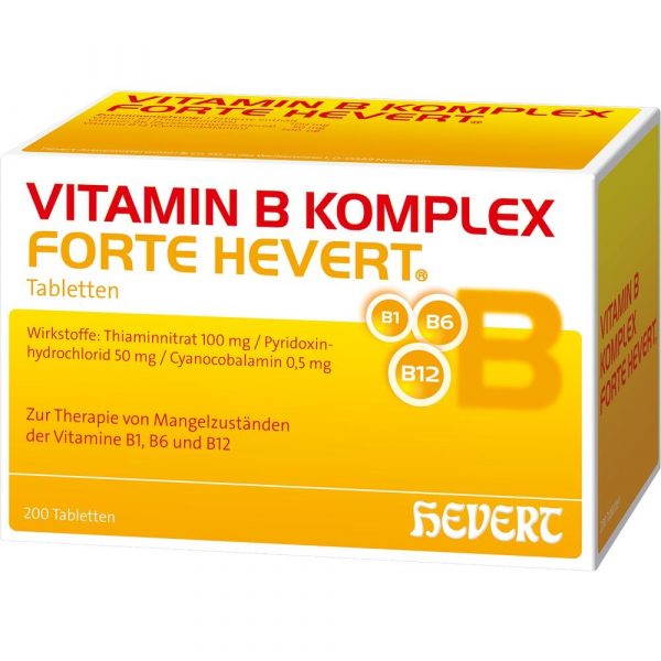 Vitamin B-Komplex forte Hevert 200 stk  (Complesso di vitamina B forte Hevert  200 pz)