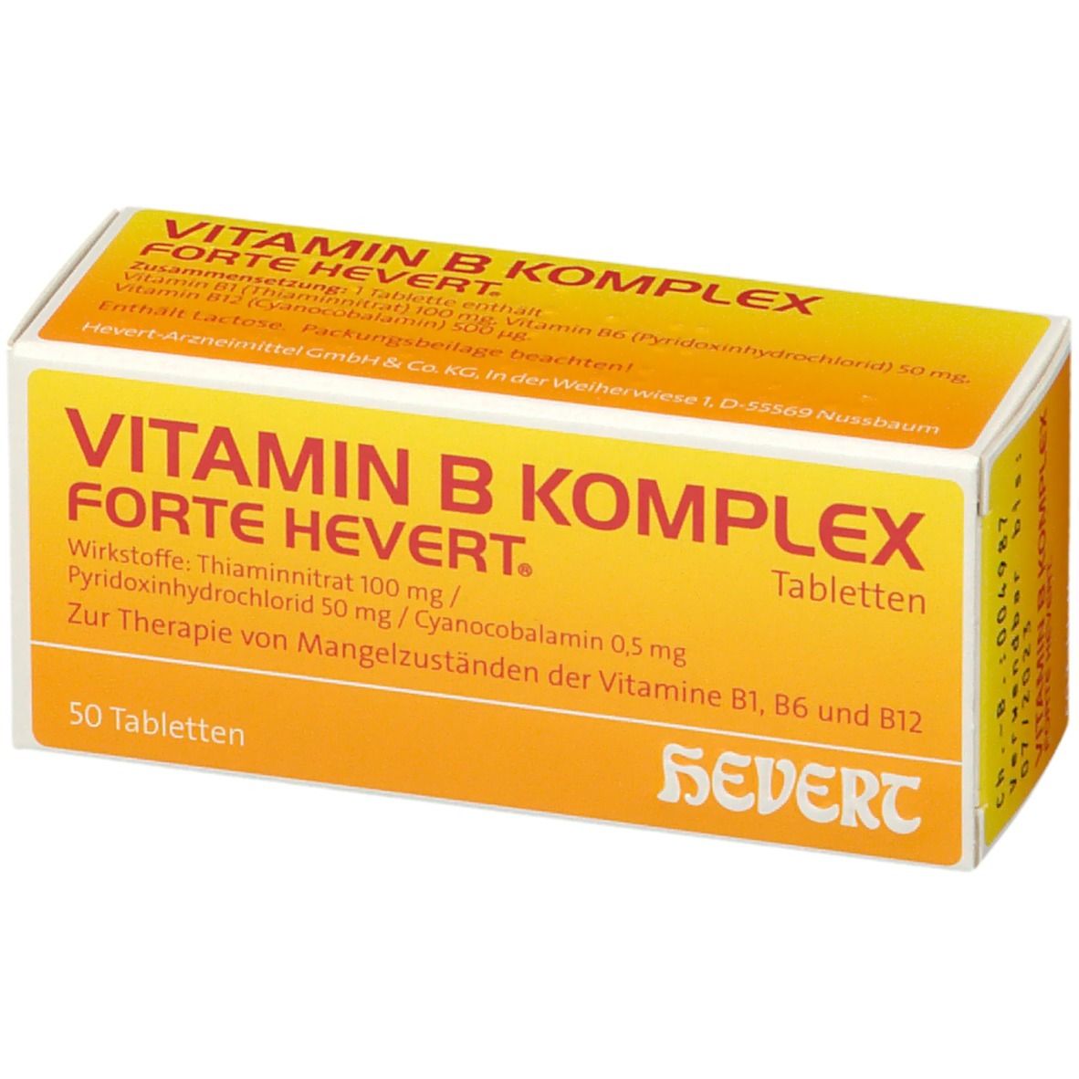 Vitamin BKomplex forte Hevert 50 stk ( Complesso di vitamina B forte