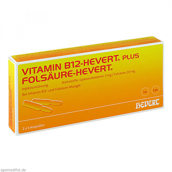 VITAMIN B12 FOLS HEVERT 5 STK X 2 ML  (VITAMINA B12 FOLS HEVERT 5 PZ X 2 ML)
