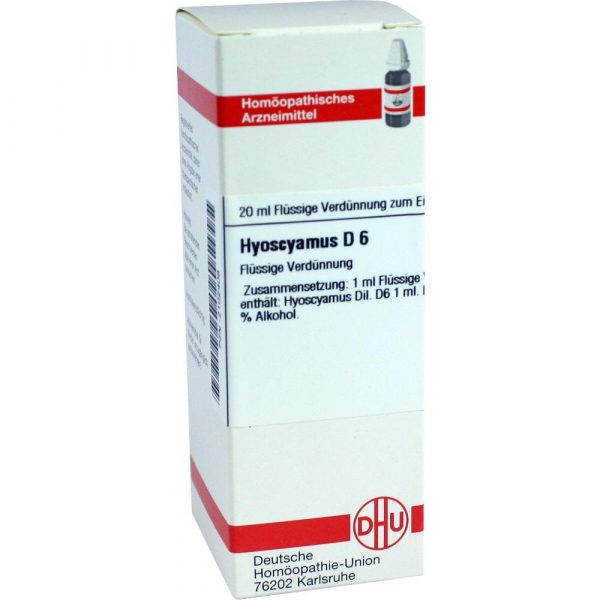 HYOSCYAMUS D6 DILUIZIONE 20 ML