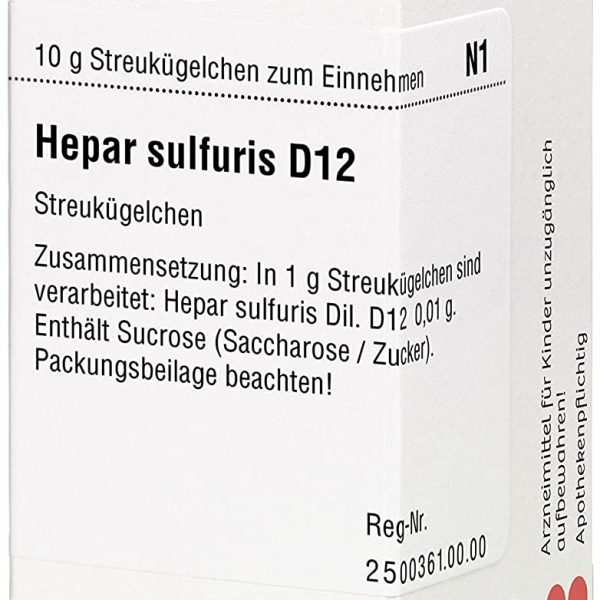 HEPAR SULFURIS D12 GLOBULI 10 G