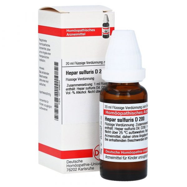 HEPAR SULFURIS D200 DILUIZIONE 20 ML