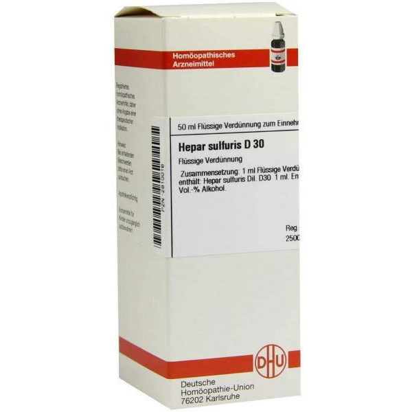 HEPAR SULFURIS D30 DILUIZIONE 50 ML