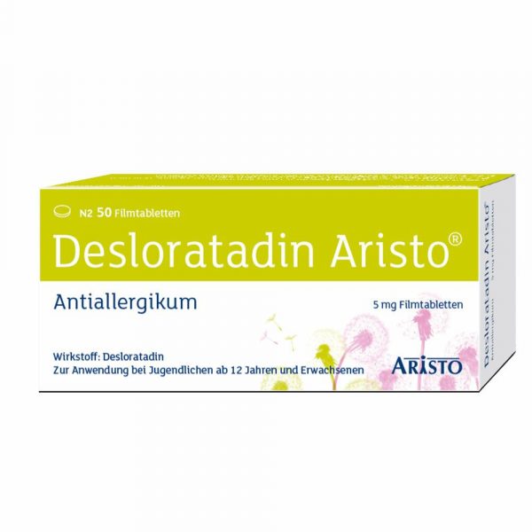 Desloratadina Aristo 5 mg compresse rivestite con film 50 pz  (  Desloratadin Aristo 5mg Filmtabletten  50 stk )