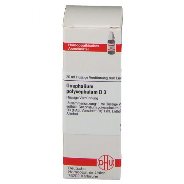 GNAPHALIUM POLYCEPHALUM D3 DILUIZIONE 20 ML