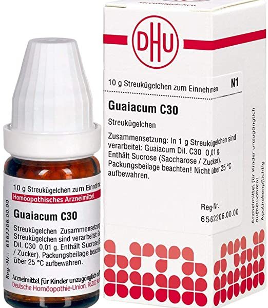 GUAIACUM C30 GLOBULI 10 G