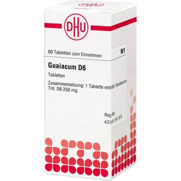 GUAIACUM D6 80 COMPRESSE