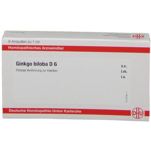 Ginkgo biloba d6 8x1 ml fiale