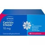 Cetirizina EG 10 mg compresse rivestite con film 50 pz (Cetirizin STADA 10mg Filmtabletten 50 pz)
