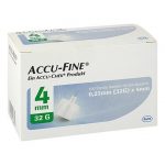 ACCU-FINE Aghi sterili per penne da insulina 4 mm-100 pezzi