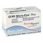 BD Micro-Fine + 8 aghi 110x0,25x8 mm, 110 pz