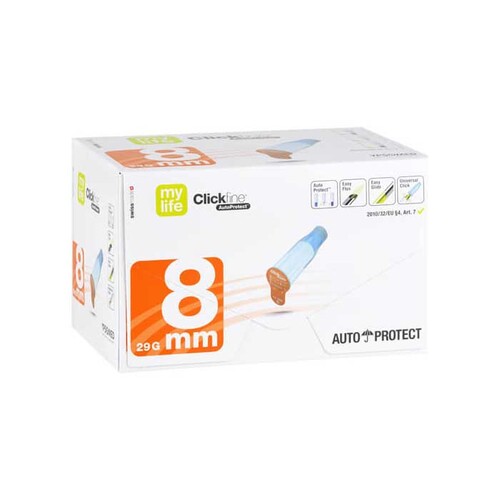 Aghi penna Mylife Clickfine 8 mm, 100 pezzi