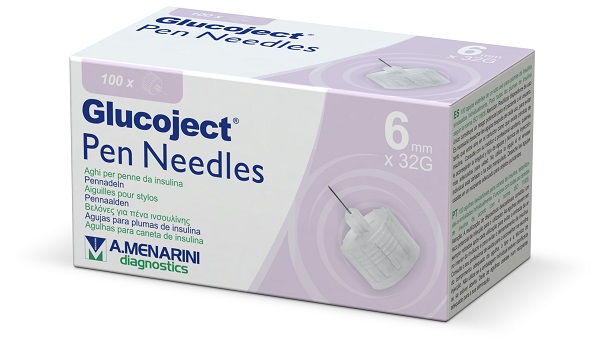 Aghi penna Glucoject 31 Gx6 mm 0,25 mm, 100 pz