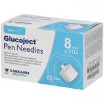 Aghi penna Glucoject 31 Gx8 mm 0,25 mm, 100 pz