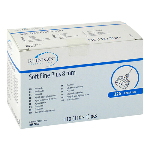 Aghi Klinion Soft fine plus penna 8mm 32 G, 110 pezzi