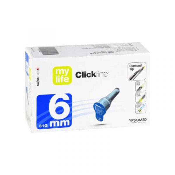 Aghi penna Mylife Clickfine 6 mm, 100 pezzi