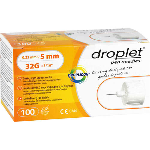 Aghi per penna Parete sottile 5 mm 32 G, 100 pz