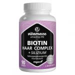 Complesso vitaminico per capelli biotina ad alto dosaggio + silicio 90 capsule
