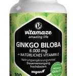 Ginkgo Biloba 100 mg vegano ad alto dosaggio 100 capsule