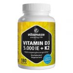 Vitamina D3 K2 5000IE/100ug ad alto dosaggio- 180 compresse