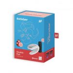 VIBRATORE  DOUBLE FUN WHITE CON APP