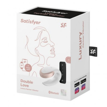 VIBRATORE MASSAGGIATORE DOUBLE LOVE WHITE