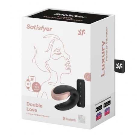 VIBRATORE MASSAGGIATORE PER COPPIA DOUBLE LOVE BLACK