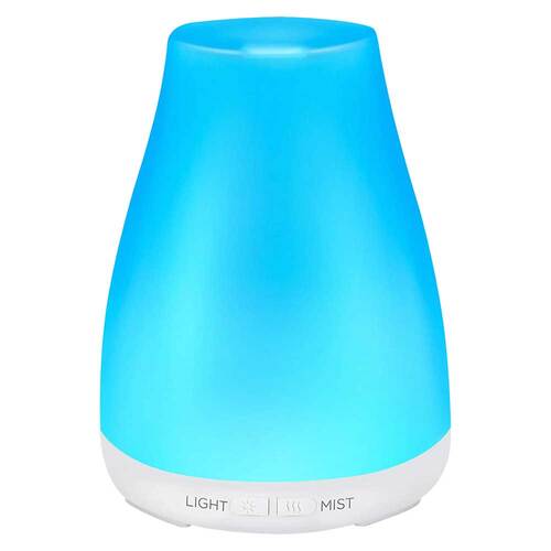 Casida diffusore di aromi bianco compatto con illuminazione a LED