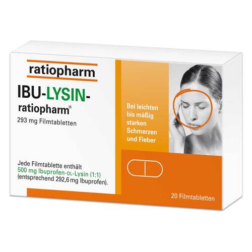 IBU-LYSIN-ratiopharm 293 mg compresse rivestite con film, 20 pz.