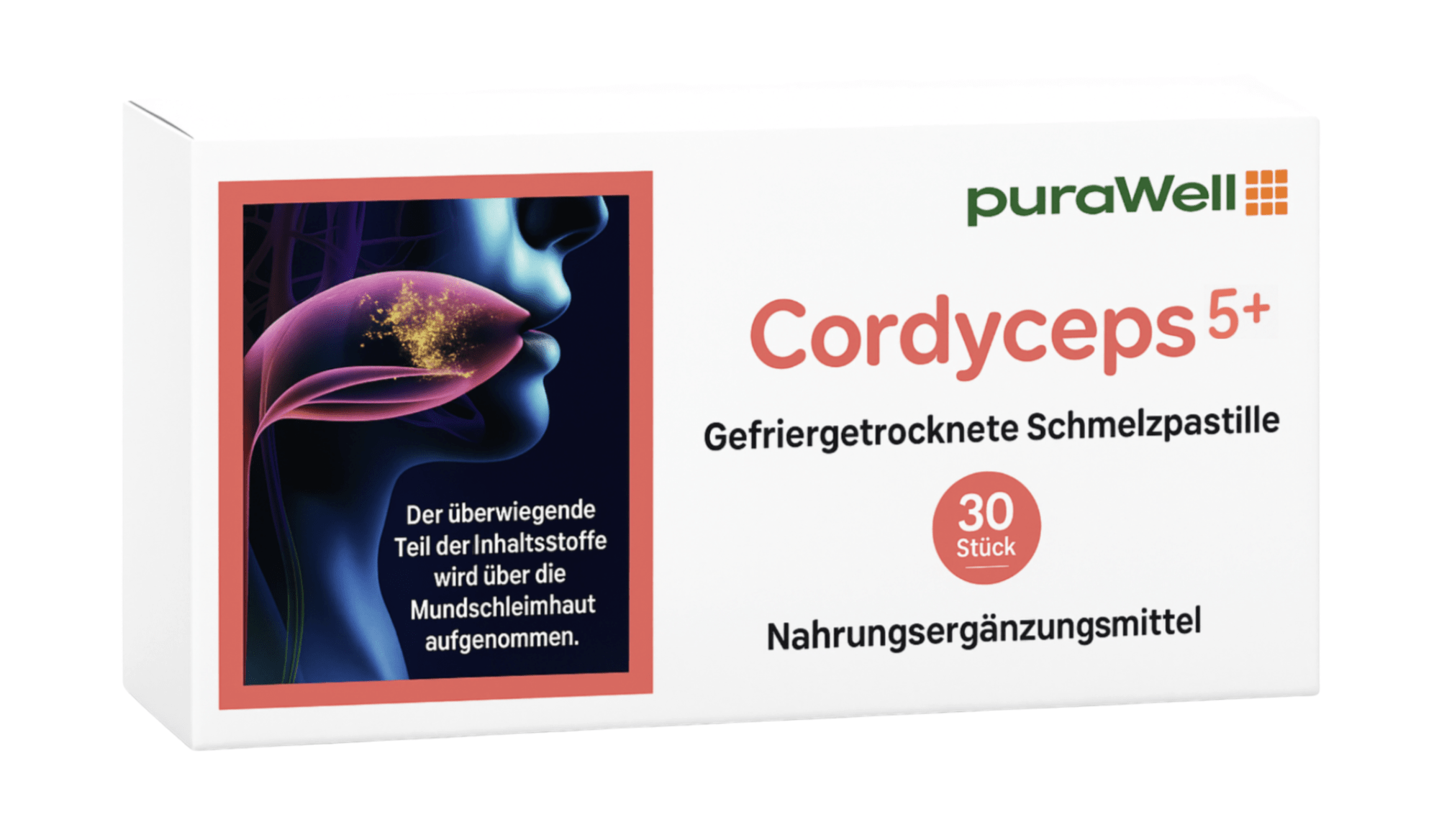 cordyceps-30-pastiglie-erbofarma-farmacia-omeopatia puraWell Cordyceps 5 + confezione da 30 pastiglie orodispersibili lipo-liofilizzate - immagine 1