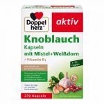 Aglio Doppelherz con vischio + biancospino + vitamina B1, 270 capsule