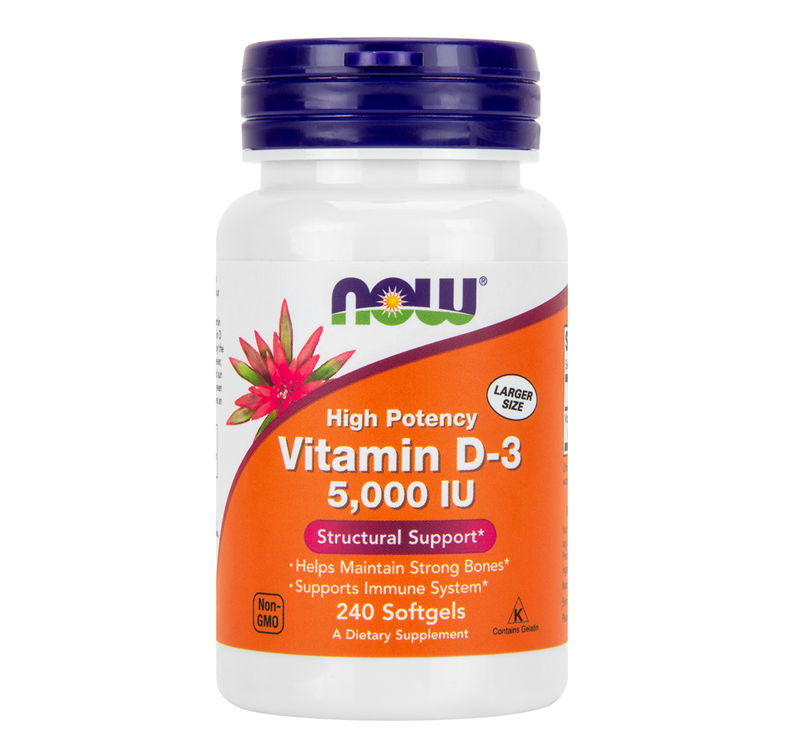vitaminad-now-erbofarma-farmacia-omeopatia VITAMINA D-3 5,000 IU 240 Capsule morbide - immagine 1
